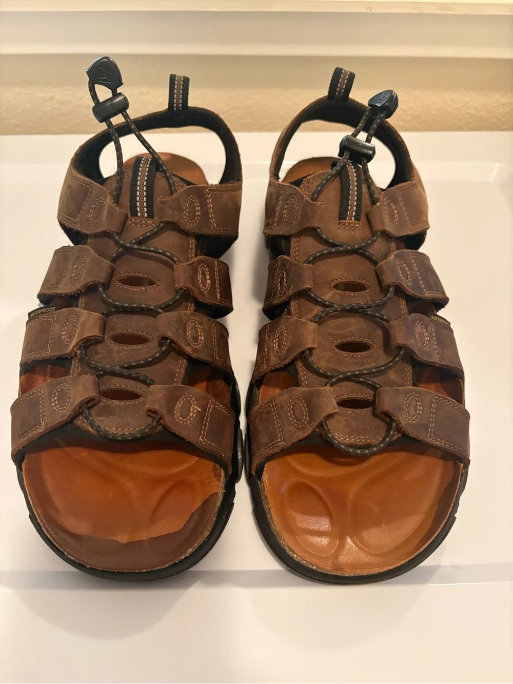 Keen Brown Multi-Strap Leather Sport Sandals